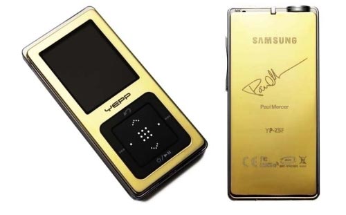 Samsung YP-Z5 in 18K Gold