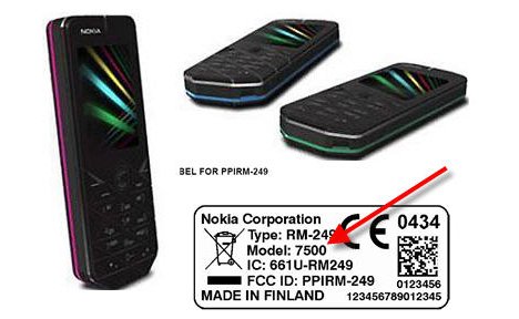 Nokia 7500 FCC